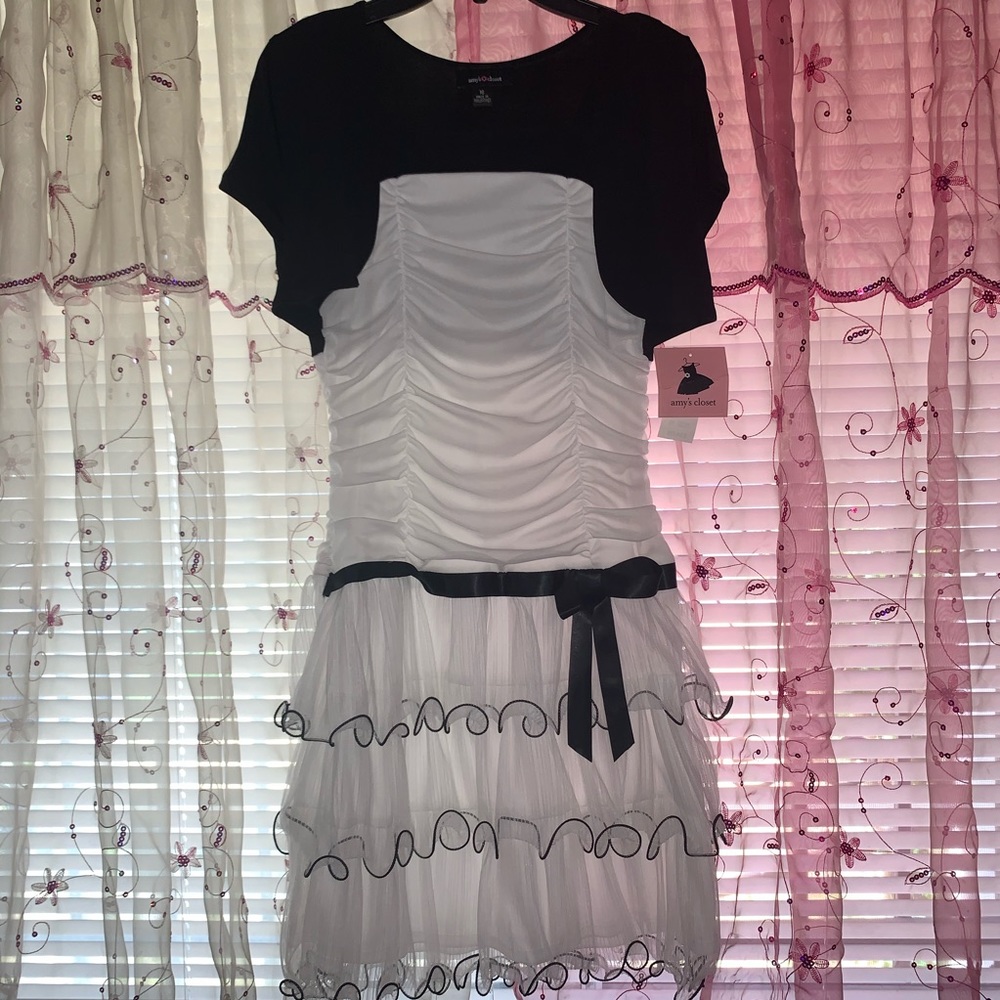 Black and White Formal Dress